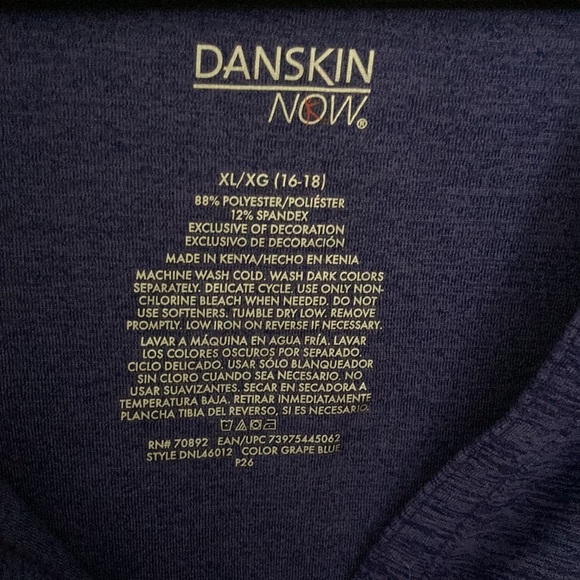 $3/24 Women's Blue Danskin Now Hoodie size XL - Picture 3 of 6